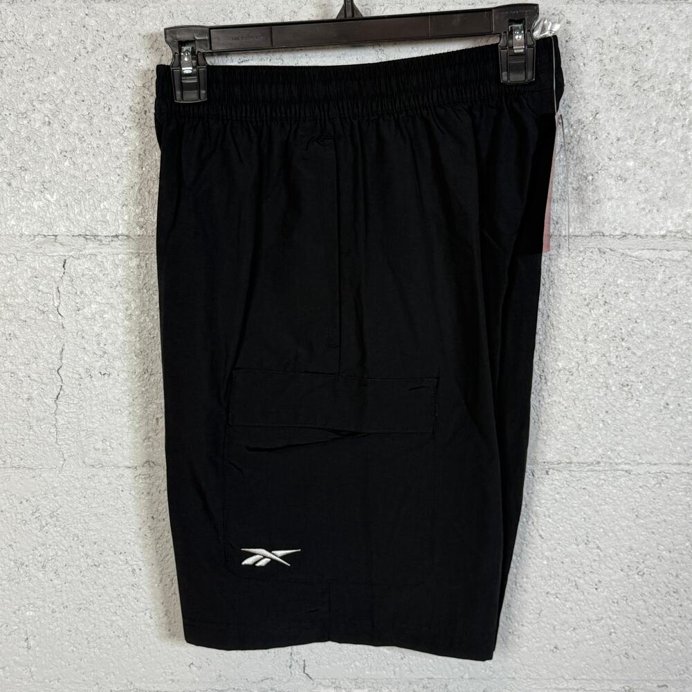 Reebok Men's Classics Uniform Regular-Fit 9" Cargo Shorts Black Small MSRP $50